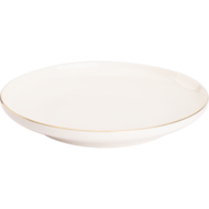 Bord 21 cm Wit Goud Ligne D'or