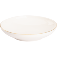 Diep Bord 19 cm Wit Goud Ligne D'or