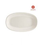 Bord ovaal 29 x 17 cm Bonna Retro Off-white