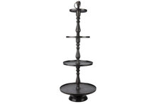 Etag&egrave;re 3-laags Zwart Brushed Cosy &amp; Trendy