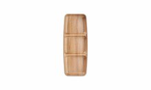 Serveerschaal 3 Delen 26 x 10 cm Bruin Buffet