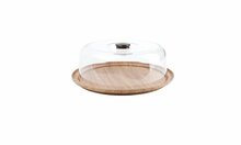 Serveerschaal met Stolp 30,5 cm Bruin Buffet