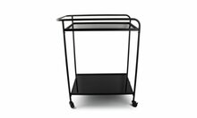 Serveerwagen 2-lagen 66 x 40 x 83,5 cm Zwart Bar