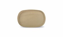 Bord Ovaal 34 x 22 x 2 cm Pila Beige