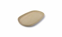 Bord Ovaal 34 x 22 x 2 cm Pila Beige