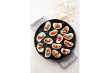 Laguna Azzuro Verde dessertbord rond 21 cm zwart groen