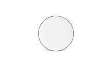Bord Basic White Black Rim 24cm 