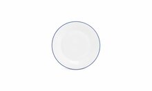 Plat Bord Basic White Blue Rim 24cm 