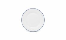 Plat Bord Basic White Blue Rim 27cm 