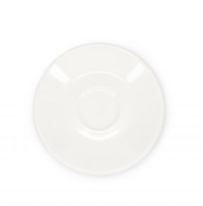 Schotel mokka kop 12cm wit Barista