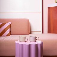 Kop 28 cl grijs,beige Lou