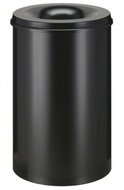 Papierbak zwart 50L metaal