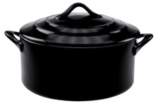 Ovenschotel Black rond met deksel 10 cm