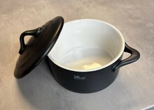 Ovenschotel Black rond met deksel 10 cm