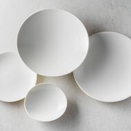 Diep bord 20,5cm wit Contour