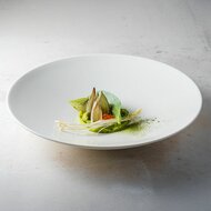 Diep bord 27cm wit Contour