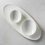 Serveerschaal 40,5cm wit Contour