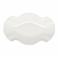 Serveerschaal 39 cm x 25 cm Ivoor Retro