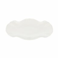 Serveerschaal 39 cm x 25 cm Ivoor Retro
