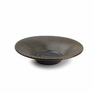 Diep bord 20,5 cm gestreept Silver Brass