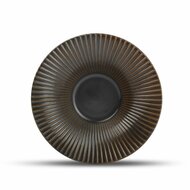 Diep bord 26 cm gestreept Silver brass