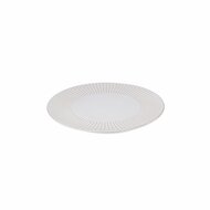 Bord 27,5 cm gestreept White Brass