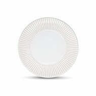 Bord 20,5 cm gestreept White Brass