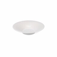 Diep bord 26 cm gestreept White Brass