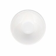 Diep bord 26 cm gestreept White Brass