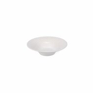 Diep bord 20,5 cm gestreept White Brass