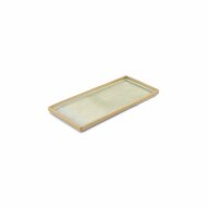 Serveerschaal 22 x 10 cm  Structo turqouise