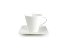 Kop en schotel 13x13cm vierkant Relivo