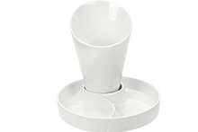 Frietzak met onderbord 15,5 cm