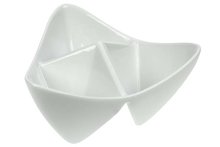 Aperoschaal 18 cm met 3 compartimenten