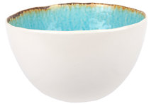 Laguna Azzuro kom 14 cm blauw wit