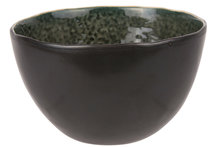 Kom 14 cm Laguna Verde zwart groen