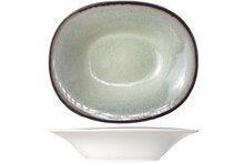 Diep bord ovaal 17,5 x 21,5 cm Fez Green