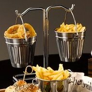 Frietemmer 9 cm geribbeld