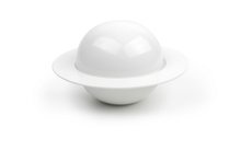 Serveerbord 18 cm met deksel bolvorm porselein