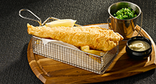 Frituur draadmandje Fish en chips 26 cm