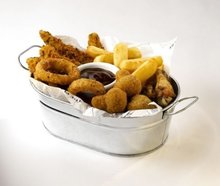 Serveerschaal staal 23 x 15 cm