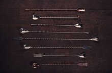 Cocktail lepel koper 32 cm