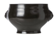 Soepkom leeuwenkop zwart