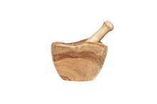 Vijzel van olijfhout 14cm