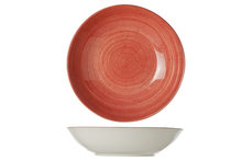 Diep bord 21 cm Twister Red