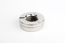 Asbak 9,5 cm met deksel RVS