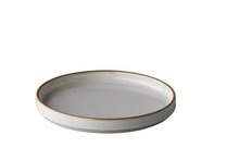 Bord 20 cm stapelbaar lage rand Q Authentic Japan Wit