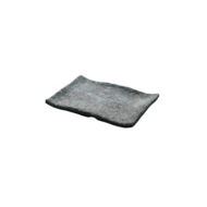 Schaal 21 x 14 cm Endure Melamine zwart/marmer