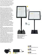 Menukaart display op standaard LED