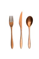 Tafelmes Matt Bronze koper 18/10